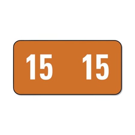 Smead Smead, YEARLY END TAB FILE FOLDER LABELS, 15, 0.5 X 1, BROWN, 10PK 67915